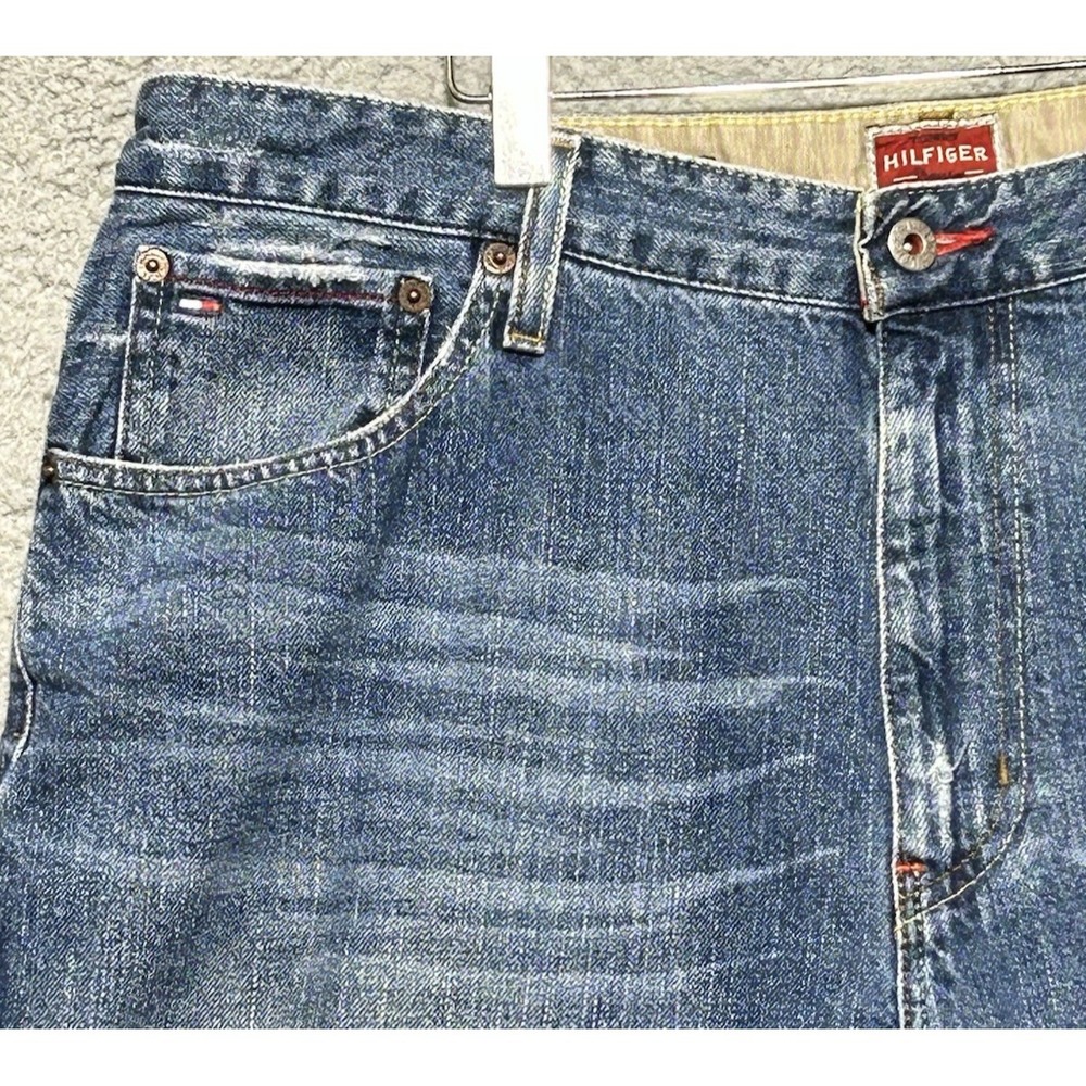 Hilfiger Denim Red Label Freedom Fit Jeans Mens 36x32 Straight Vintage Y2K - Picture 2 of 16